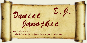 Daniel Janojkić vizit kartica